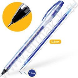 Ручка гелевая синня 0,5мм  "Hi-Jell Needle" /игольчатый стержень | Фото 3