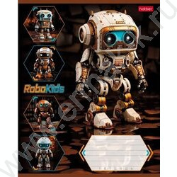 Тетрадь  18л линейка "Робо" 5видов | Фото 1