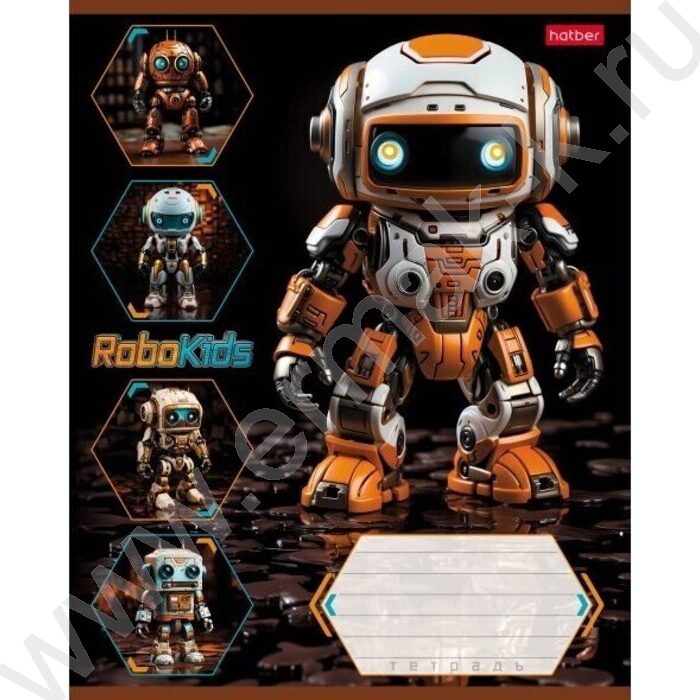 Тетрадь  18л линейка "Робо" 5видов | Фото 3