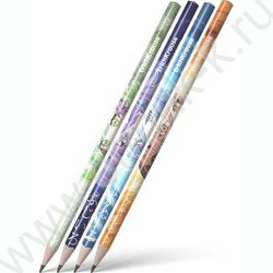 Карандаш ч/гр HB Manga /трехгранный /ассорти /туба | Фото 1