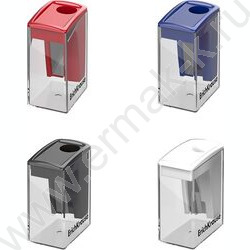 Точилка 1отв. пластик City Mini, Classic /с контейнером /ассорти | Фото 1