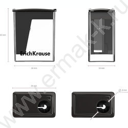 Точилка 1отв. пластик City Mini, Classic /с контейнером /ассорти | Фото 4