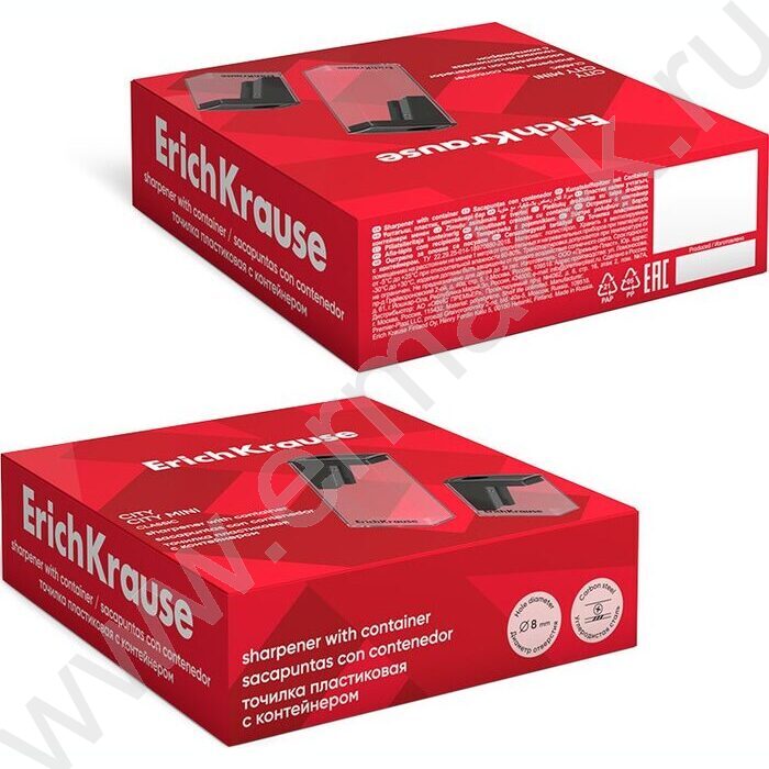 Точилка 1отв. пластик City Mini, Classic /с контейнером /ассорти | Фото 5