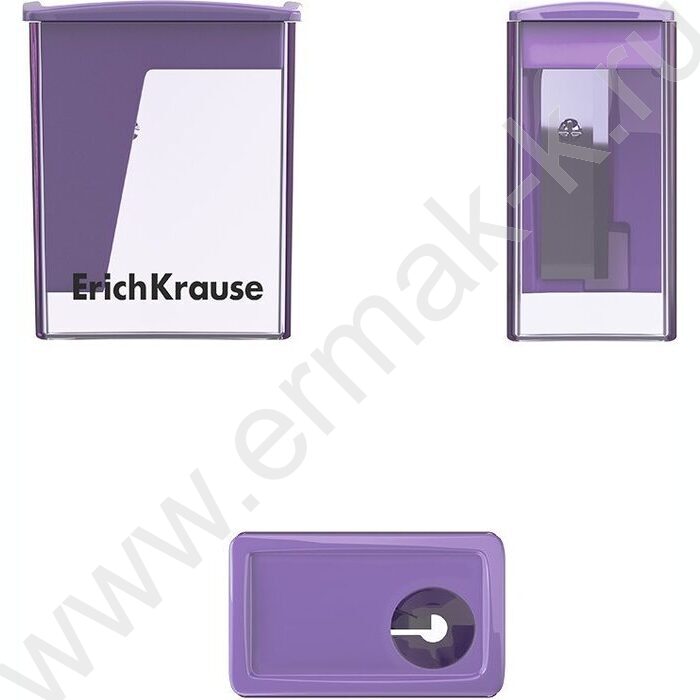 Точилка 1отв. пластик City Mini, Pastel /с контейнером /ассорти | Фото 3