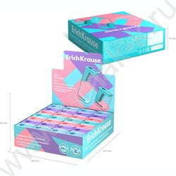 Точилка 1отв. пластик City Mini, Pastel /с контейнером /ассорти | Фото 6