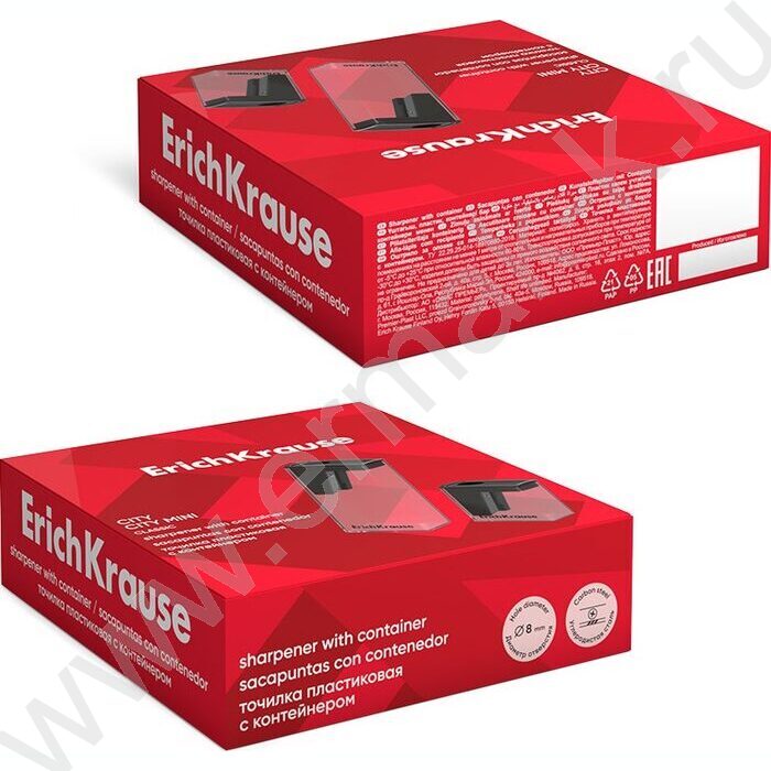 Точилка 1отв. пластик City, Classic /с контейнером /ассорти | Фото 5