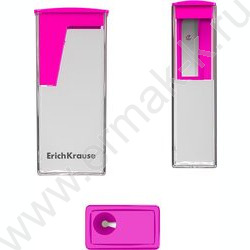 Точилка 1отв. пластик City, Vivid /с контейнером /ассорти | Фото 3