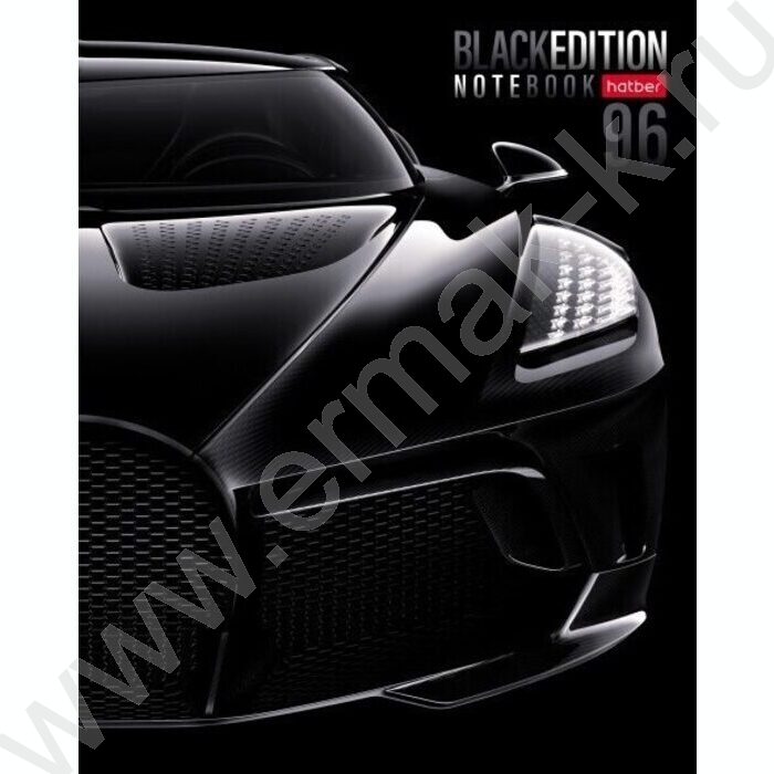 Тетрадь  96л клетка "Black Edition" /глянц. ламин. /5видов | Фото 2