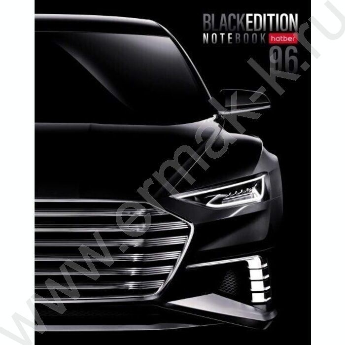 Тетрадь  96л клетка "Black Edition" /глянц. ламин. /5видов | Фото 5