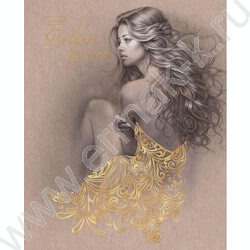 Тетрадь  96л клетка "Golden lady" /3D фольга/мат.лам./ 5видов | Фото 3