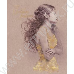 Тетрадь  96л клетка "Golden lady" /3D фольга/мат.лам./ 5видов | Фото 4