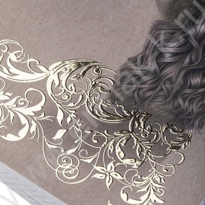 Тетрадь  96л клетка "Golden lady" /3D фольга/мат.лам./ 5видов | Фото 5