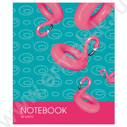 Тетрадь  48л клетка "Яркие акценты" (блок эконом) | Фото 2