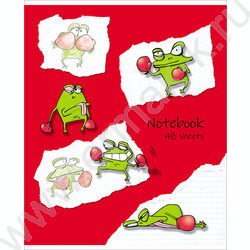 Тетрадь  48л клетка "Спортивное зверье" (блок эконом) | Фото 3