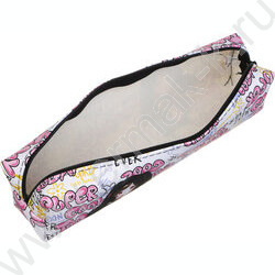 Пенал б/наполн. 1молния  205x60x40мм "Гёрл Павер", прямоугольный, искусс.кожа с печатью | Фото 3