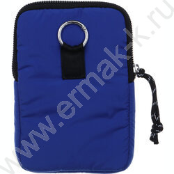 Сумка наплечная 18,5*13см болонь, 1отд., 1карм., шнурок на мет.кольце /синня | Фото 2