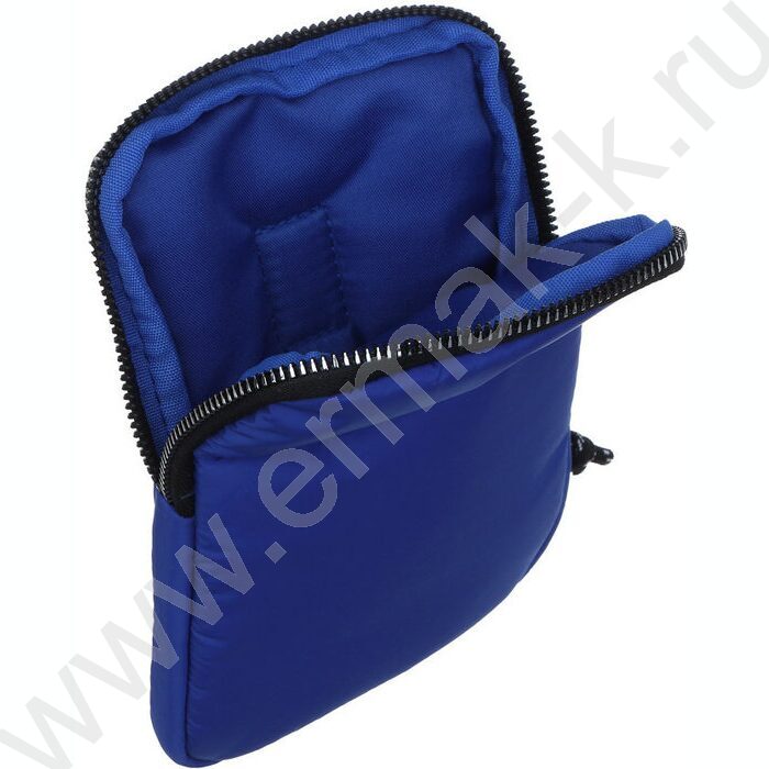 Сумка наплечная 18,5*13см болонь, 1отд., 1карм., шнурок на мет.кольце /синня | Фото 4