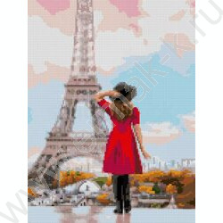 Мозаика алмазная 30*40см Эйфелева башня полное заполнение | Фото 1