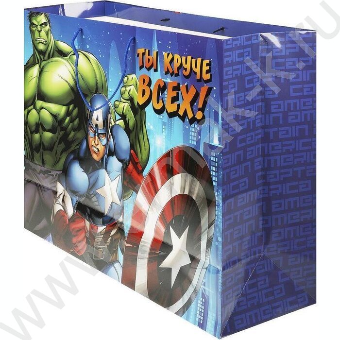 Пакет подарочный бумажный xxxl 45*60*20см | Фото 2