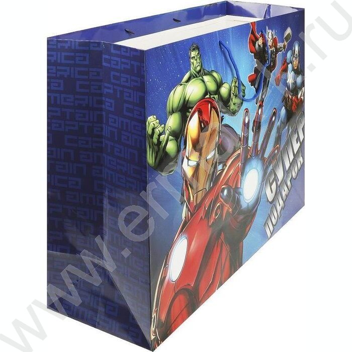 Пакет подарочный бумажный xxxl 45*60*20см | Фото 3