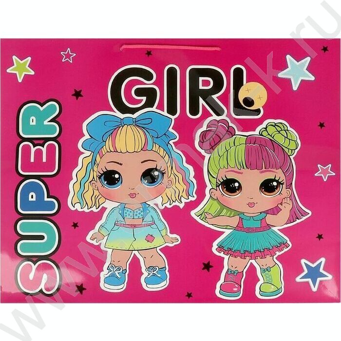 Пакет подарочный бумажный xxl 40*49*19см | Фото 1