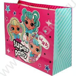 Пакет подарочный бумажный xxl 40*49*19см | Фото 2