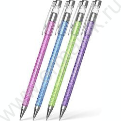 Ручка шар ULTRA-20 Stick Glitter 0.7мм, синяя | Фото 1