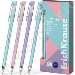 Ручка шар ULTRA-30 Stick&Grip Pastel 0.7мм, синяя | Фото 1