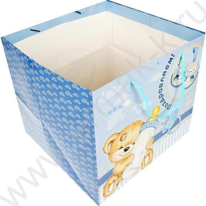 Пакет подарочный бумажный sq 30*30*30см | Фото 4