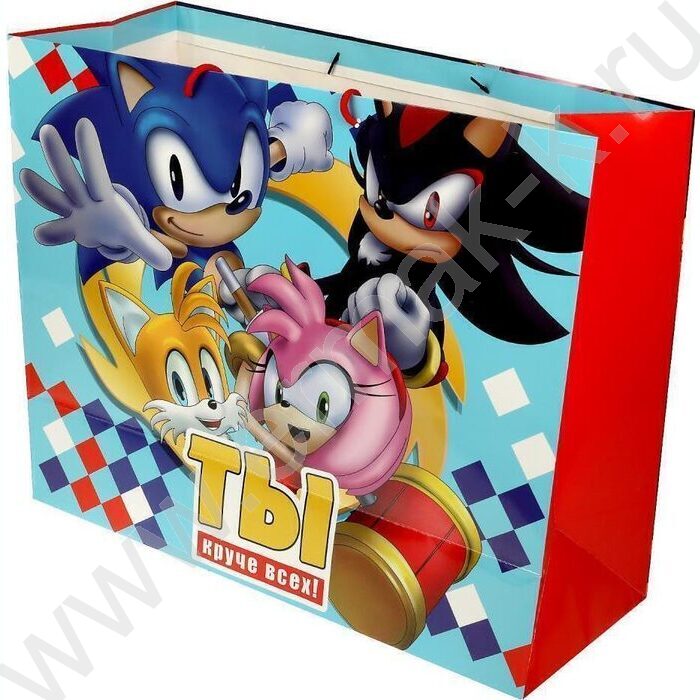 Пакет подарочный бумажный xxl 40*49*19см | Фото 2