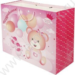 Пакет подарочный бумажный xxl 40*49*10см | Фото 2