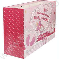 Пакет подарочный бумажный xxl 40*49*10см | Фото 3