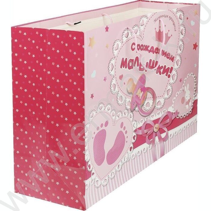 Пакет подарочный бумажный xxl 40*49*10см | Фото 3