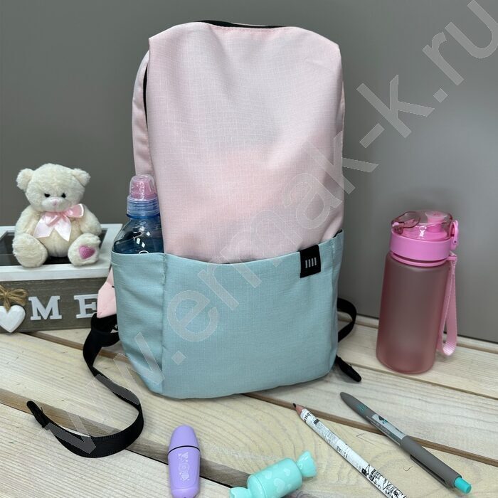 Рюкзак 37*24*15 /1отд. 1карман /мятно-розовый | Фото 4