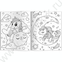 Раскраска 215*280 Любимые раскраски.Единороги и пони | Фото 2