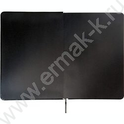 Ежедневник н/дат A5 136л "Message. Minimalism" черный /тв.обл. иск.кожа с поролоном/2 ляссе | Фото 2