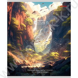 Тетрадь  48л клетка/спираль "Фантастическая природа" ассорти | Фото 2