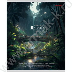 Тетрадь  48л клетка/спираль "Фантастическая природа" ассорти | Фото 3