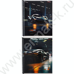 Тетрадь  48л клетка/спираль "Эстетичное авто" ассорти | Фото 1