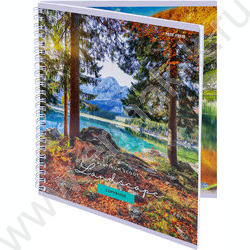 Тетрадь  80л клетка/спираль/двойная "Волнующие пейзажи-1" ассорти | Фото 8