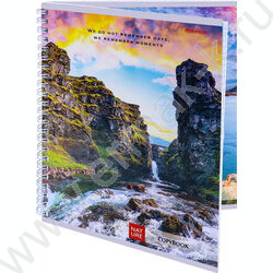 Тетрадь  80л клетка/спираль/двойная "Волнующие пейзажи-1" ассорти | Фото 9