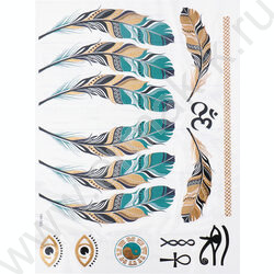 Наклейки Татуировка.14.8*21см | Фото 1