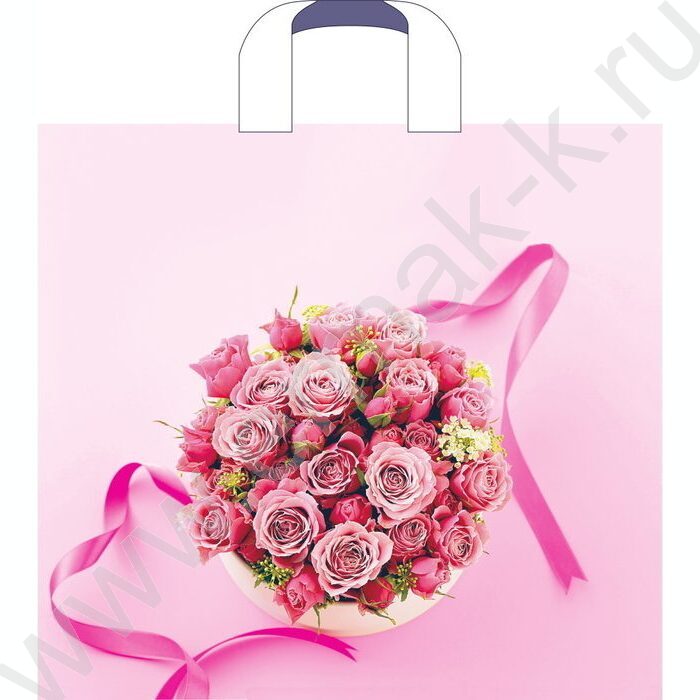 Пакет полиэтиленовый петлевой 38*34*3см Презент | Фото 1