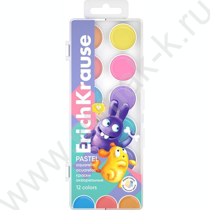 Акварель 12цв  Jolly Friends Pastel, б/кисточки | Фото 1