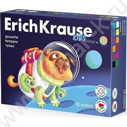 Гуашь  12цв 20мл Kids Space Animals, с УФ защитой яркости | Фото 1