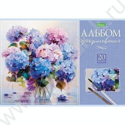Альбом д/рисования 20л "Искусство букета" | Фото 1