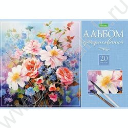 Альбом д/рисования 20л "Искусство букета" | Фото 4