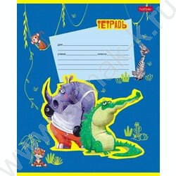 Тетрадь  12л клетка "Happy ZOO" 5видов | Фото 5