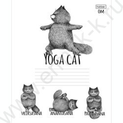 Тетрадь  24л линейка "Animals Yoga" 5видов | Фото 2