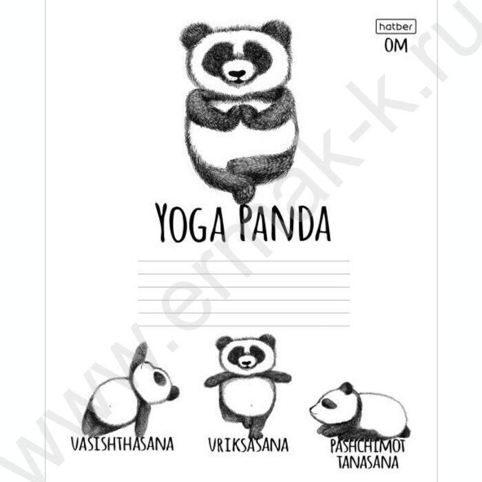 Тетрадь  24л линейка "Animals Yoga" 5видов | Фото 3